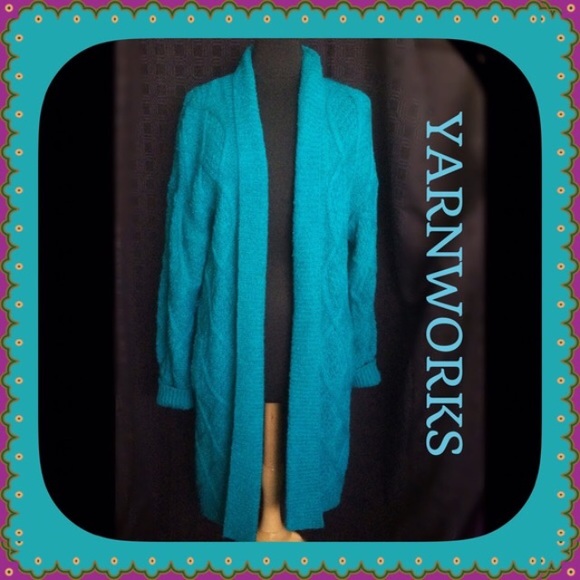 Yarnworks / Medium / Long Cardigan Sweater / Coat - Picture 1 of 4
